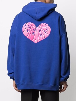 vetements Dolphins Heart ロゴ　フーディ VETEMENTS Pink Dolphins Heart Logo Hoodie Vetements